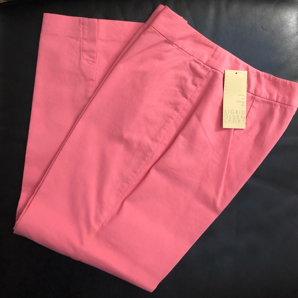 Sigrid Olsen Sport Ankle Pants Bermuda Pink 6P